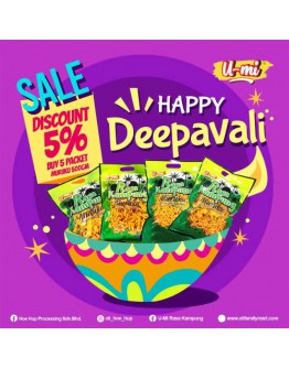 DEEPAVALI SALES-(U-MI RASA KAMPUNG) MURUKU ASST 500G BUY 5 PKT (DIS 5%)