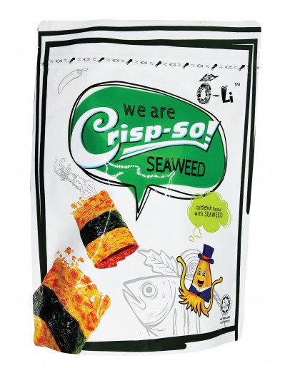 O-Li Crisp-So Crispy Squid  Seaweed Flavour 50gm