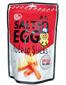 O-Li Salted Egg Potato Sticks Spicy 100gm