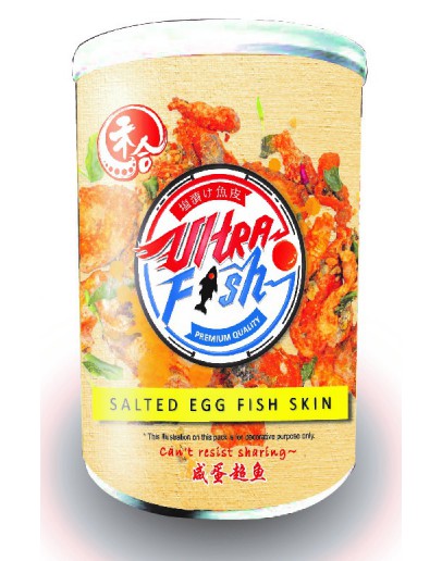 (UF0164) Ultra Fish Salted Egg Fish Skin 90gm